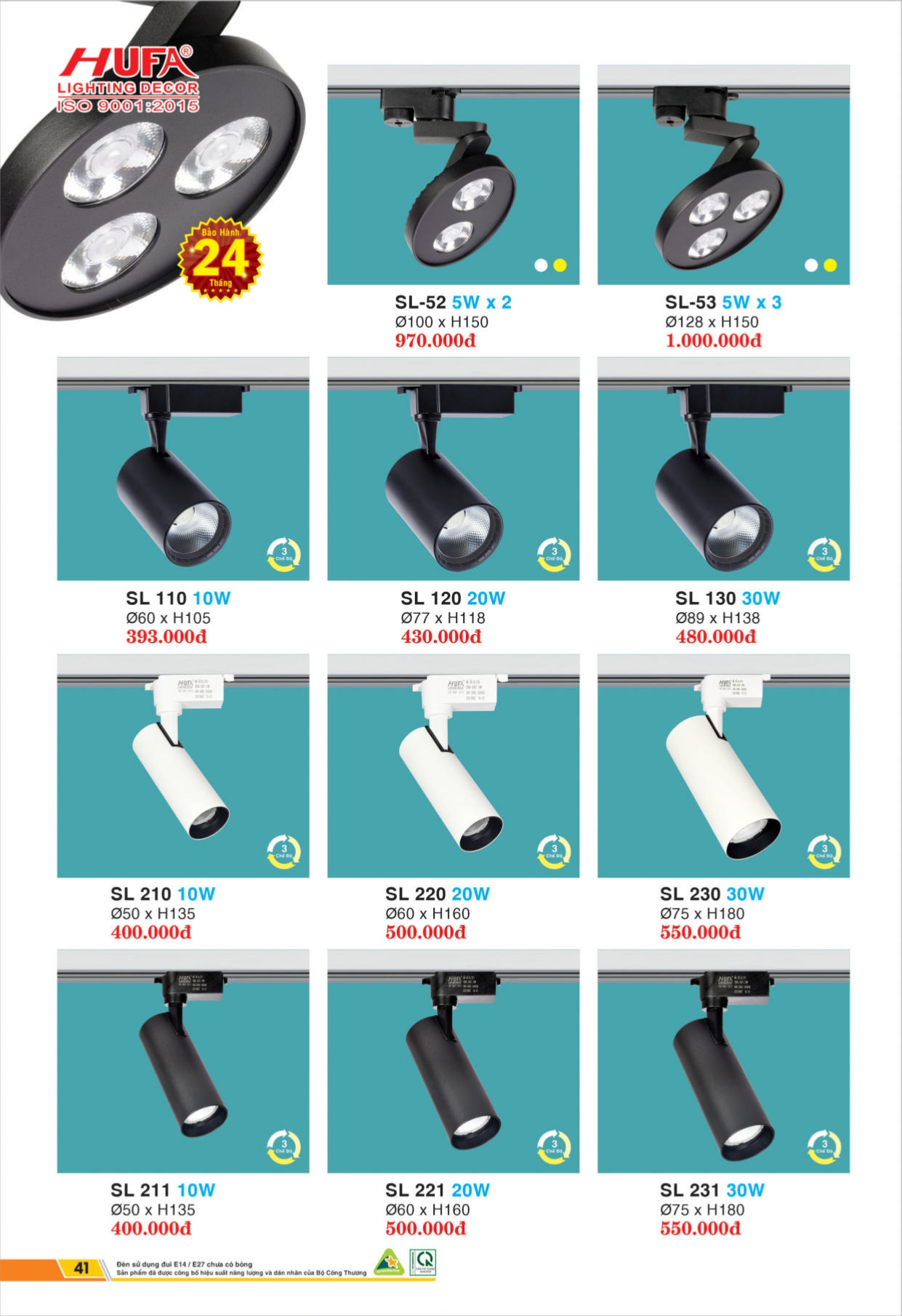 Bảng giá đèn LED HUFA 2026
